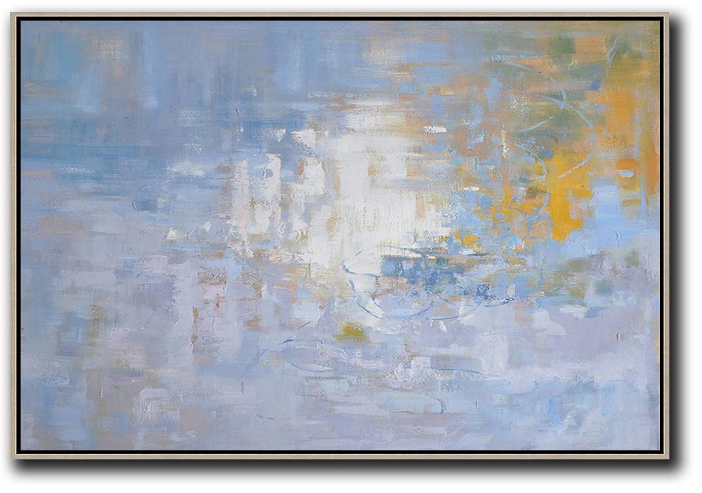 Horizontal Abstract Landscape Painting #LX30C - Click Image to Close